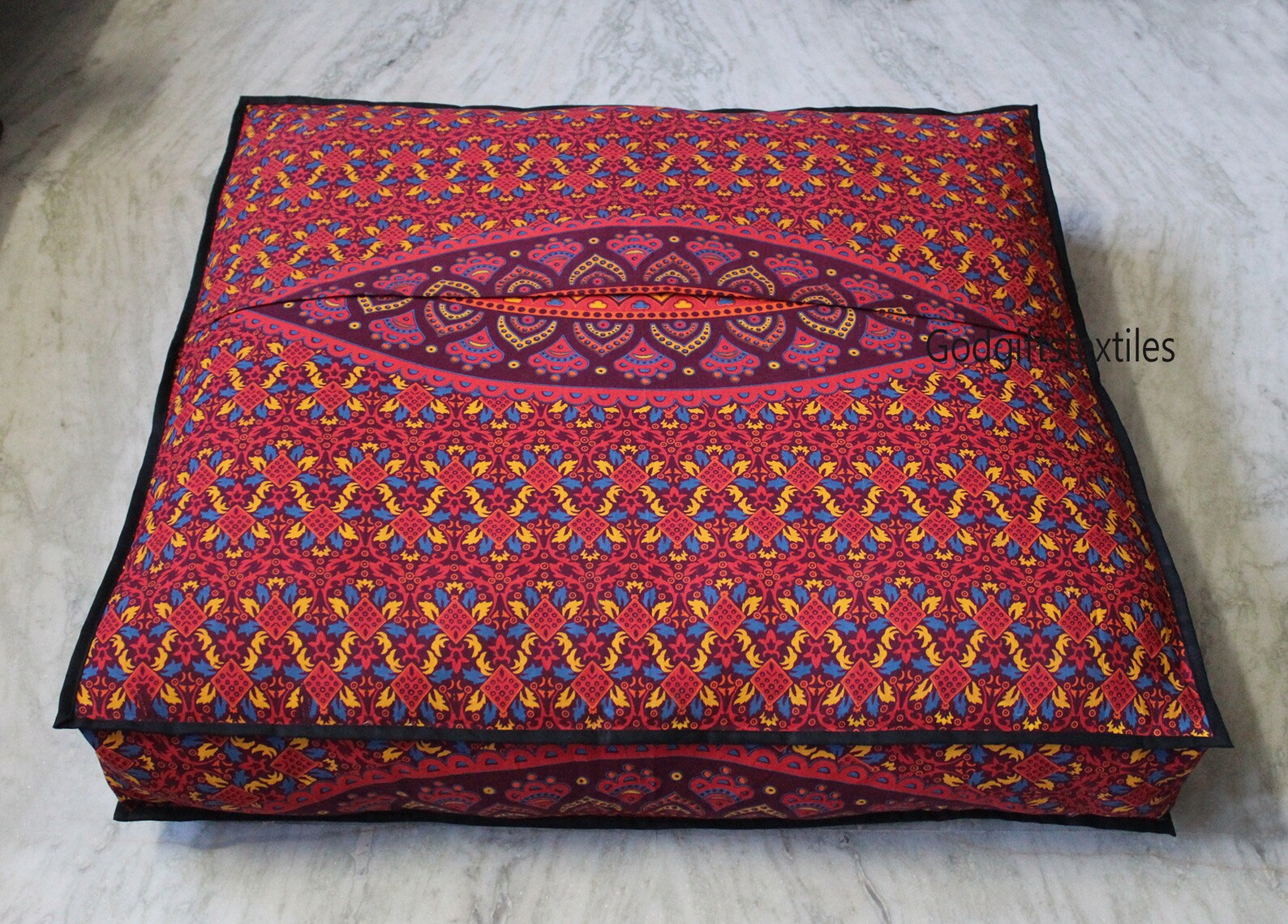 New 35 Square Large Cushion Cover Floor Decorative Large Etsy