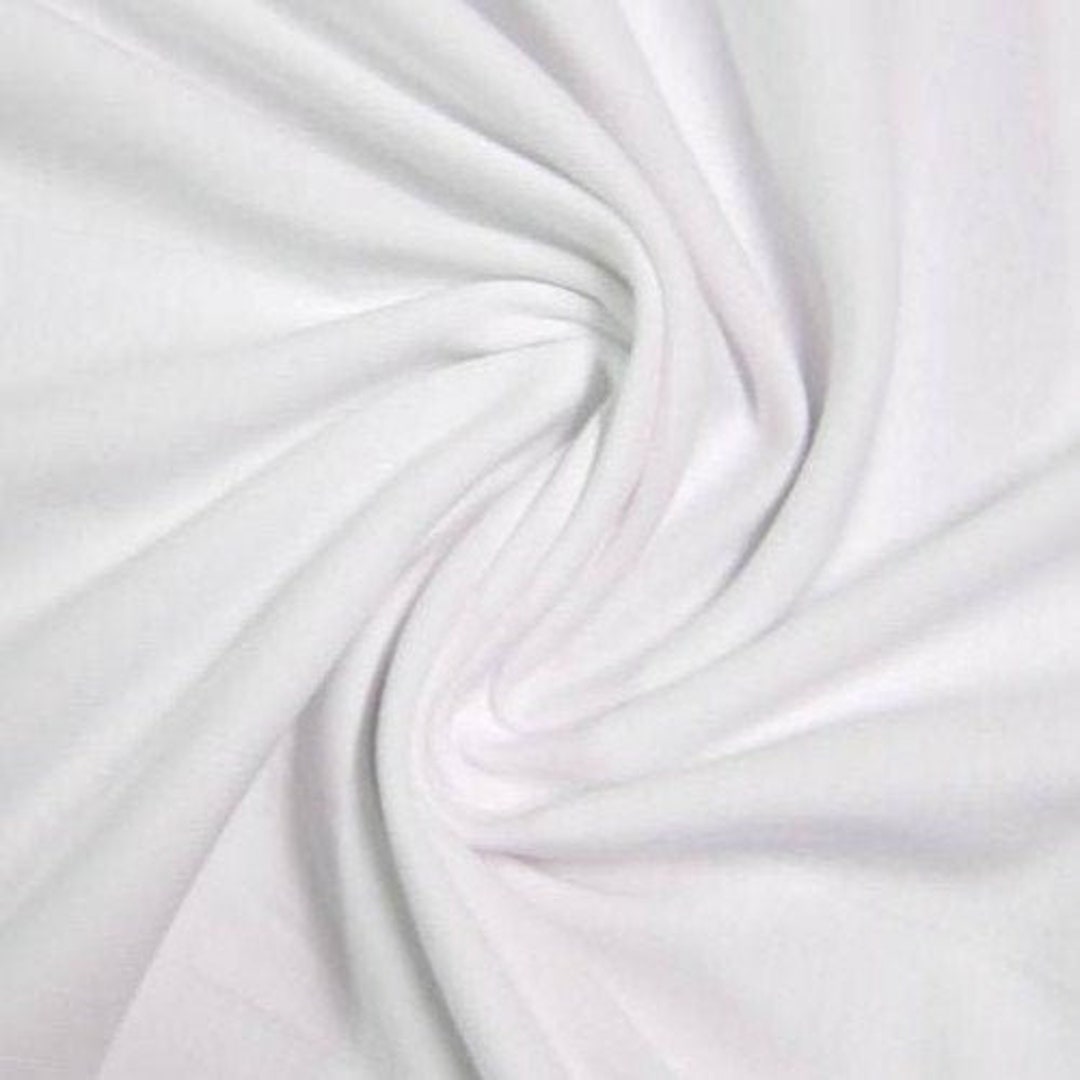 White Cotton Fabric Pure White Fabric, Cotton Solid White Fabric Not  Stretchable, Natural Cotton Fabric by the Yards 