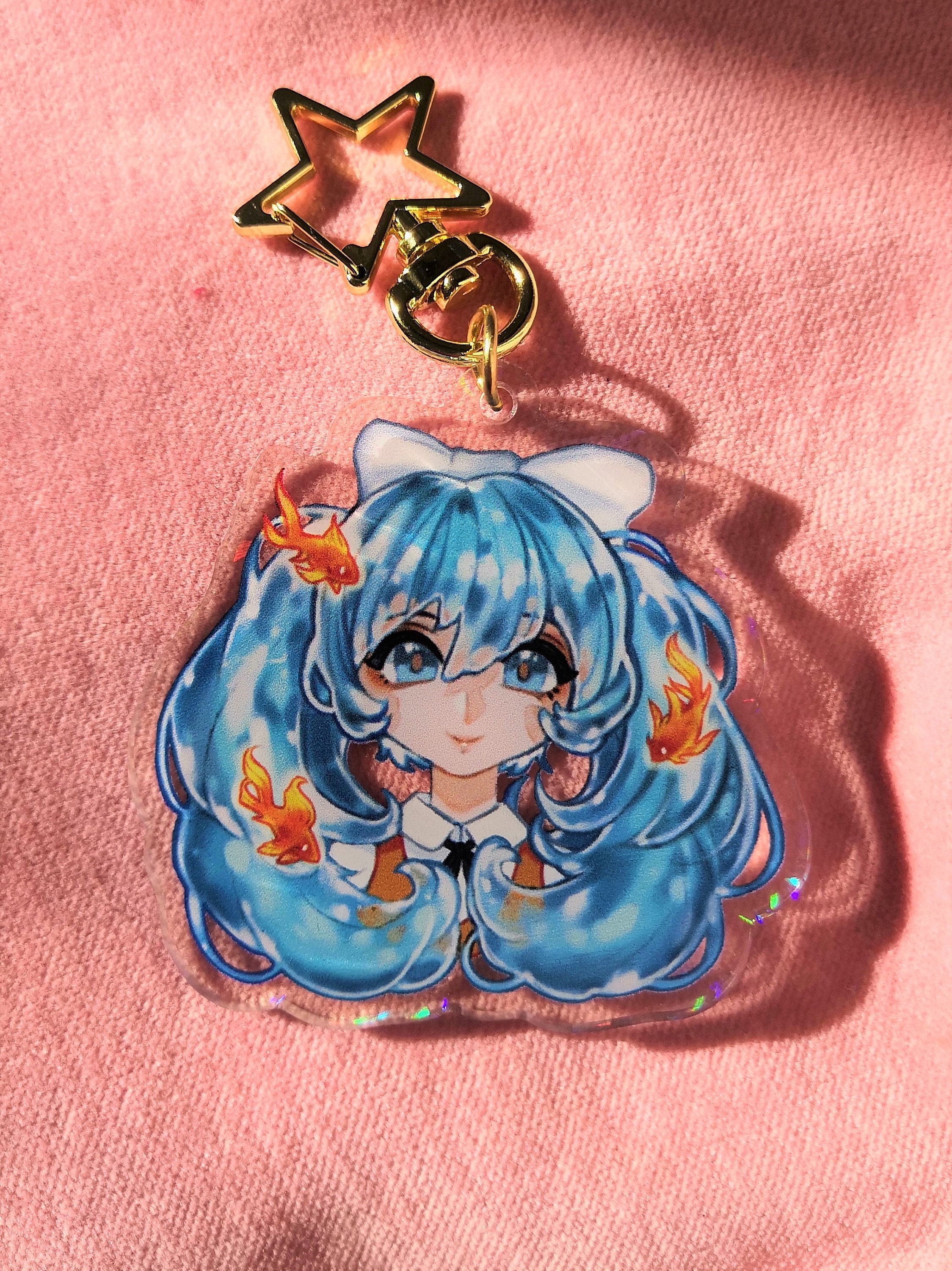 Mizu Acrylic Keychain / Anime keychain Etsy