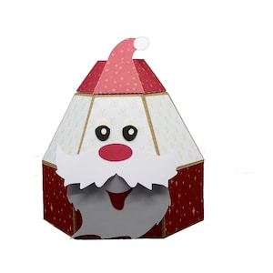 SVG Gift Box Santa Claus incl. Video Tutorial Christmas Plotter File Digital SVG File