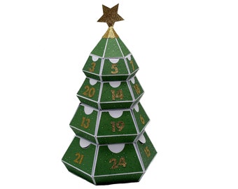 SVG advent calendar Christmas tree incl. video instructions Plotter file Digital SVG file