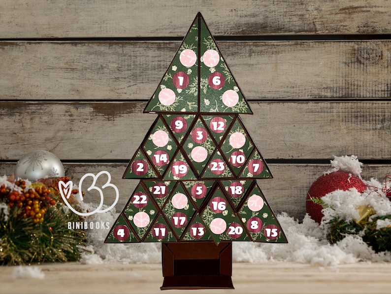 Advent Calendar Tree SVG File, Plotter File, SVG Cutting File ...