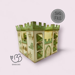 SVG Advent Calendar Knight&#39;s Castle including video instructions Plotter file Digital SVG file