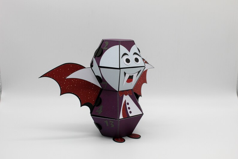 SVG Halloween Calendar Dracula including video tutorial, 16 days until Halloween, cutting file for cutting machines Digital SVG file image 3