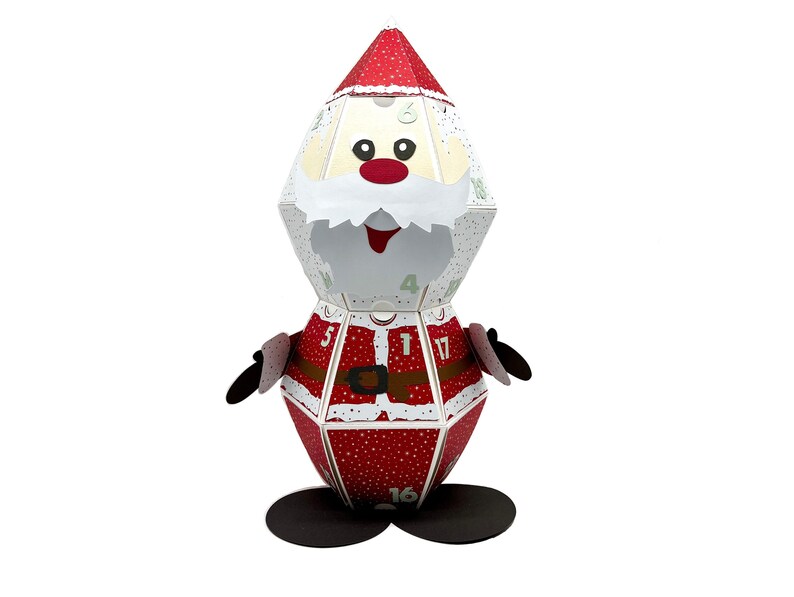 Calendrier de l'Avent SVG Saint-Nicolas, y compris les instructions vidéo Fichier traceur Fichier SVG numérique également pour Cricut Joy image 1