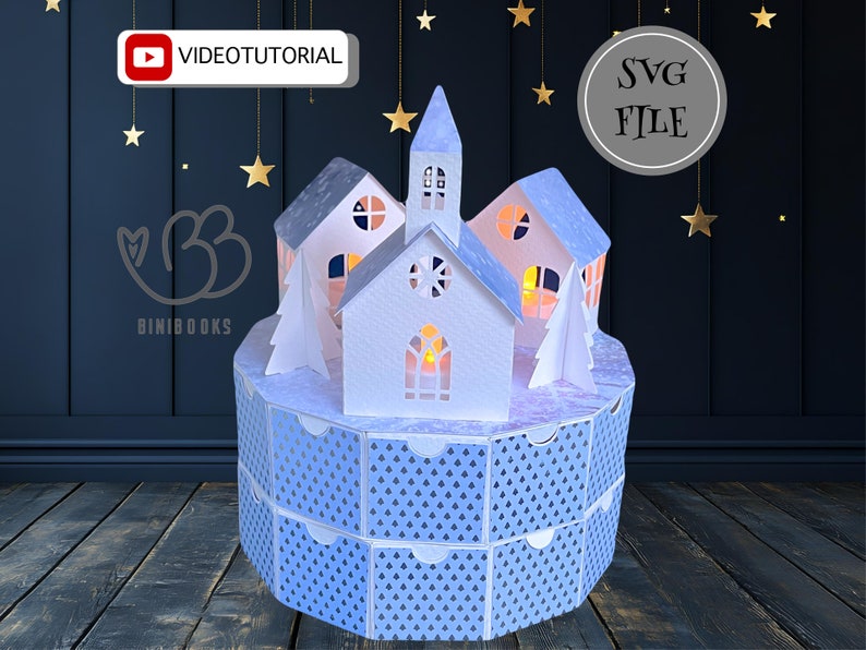 Advent Calendar Christmas Village SVG File, Plotter File, SVG / PDF ...