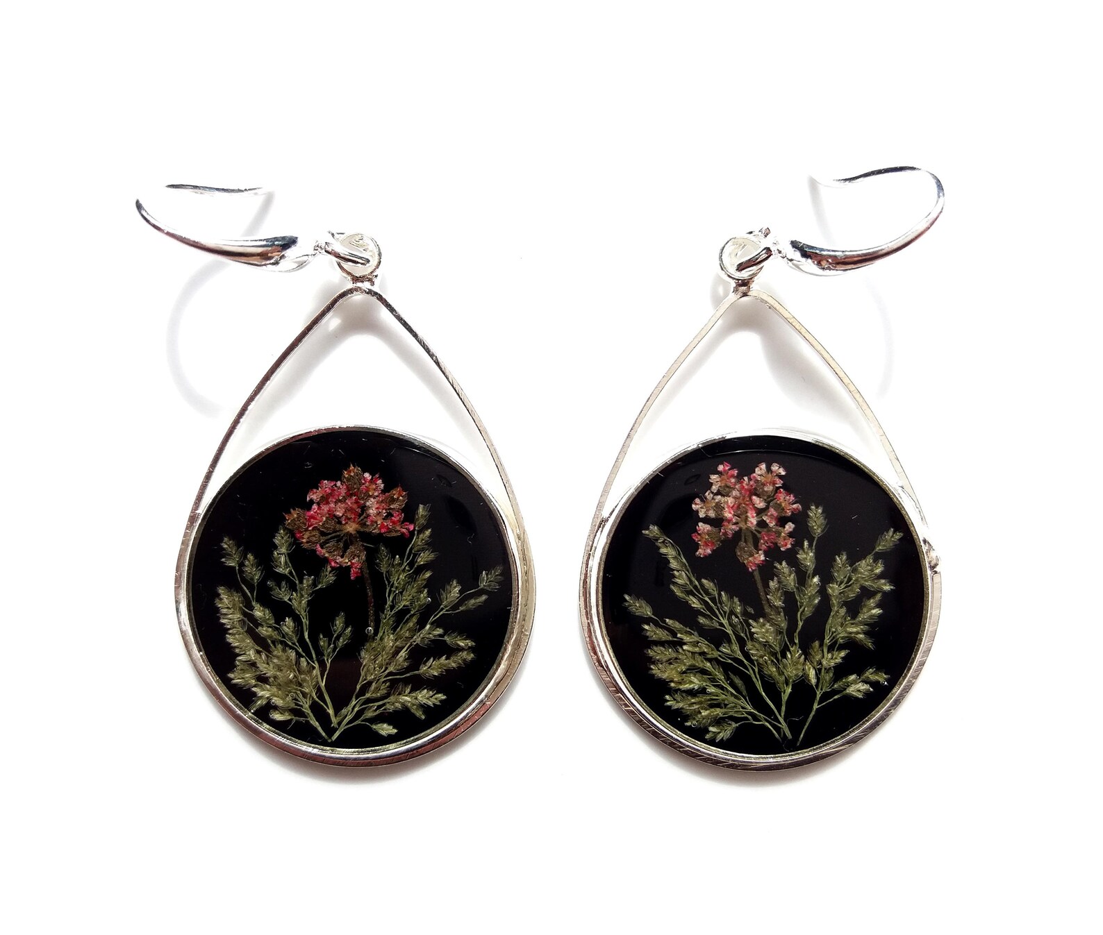 Pressed flowers earrings Clearance