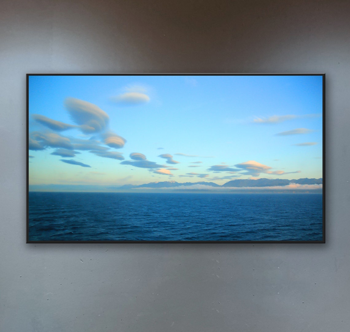 Samsung Frame TV Art Clouds Sea and Sunset Samsung Art TV Etsy