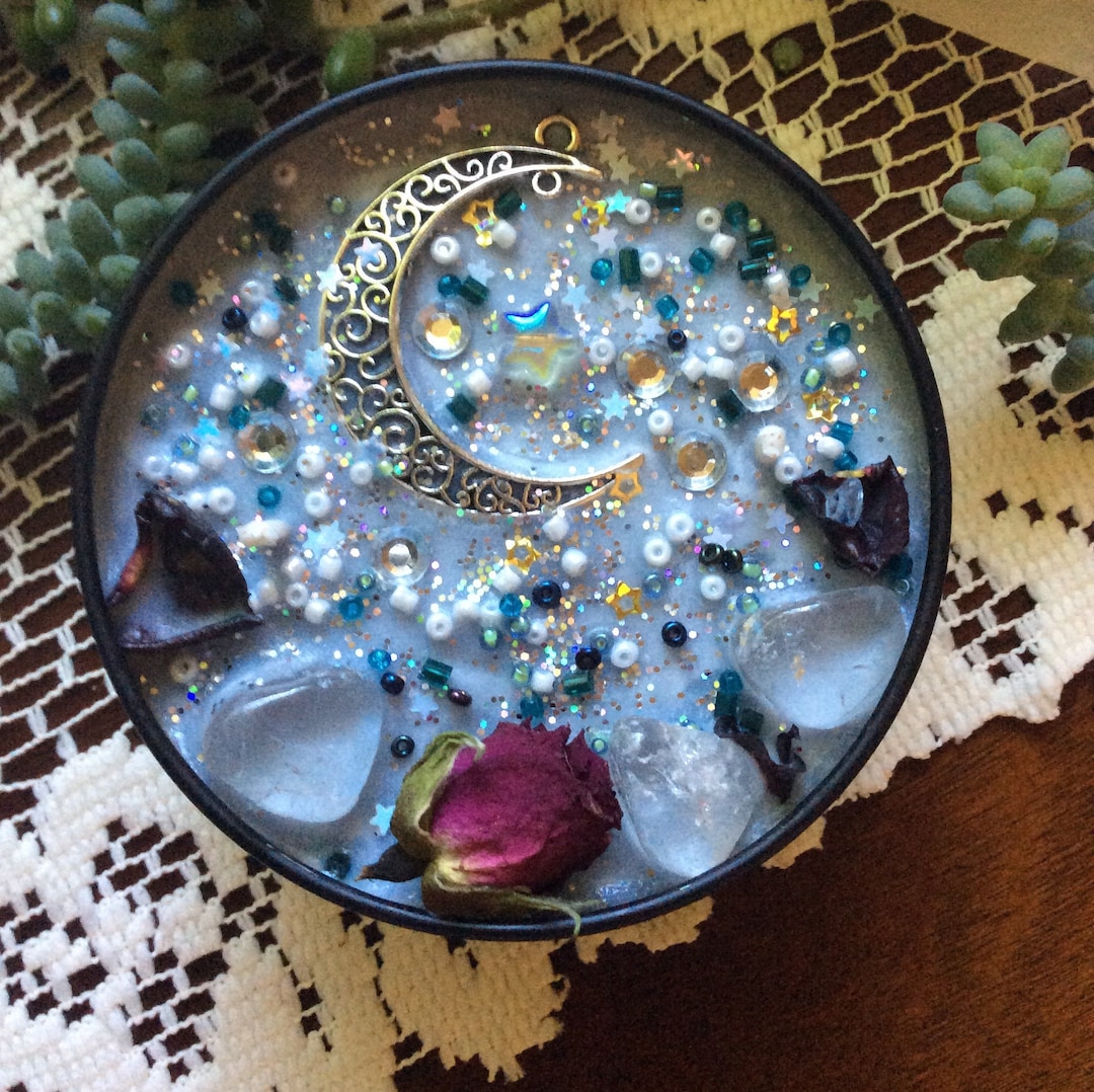 Moon Wishes Manifestation Ritual Candle/full Moon Candle/mystical ...