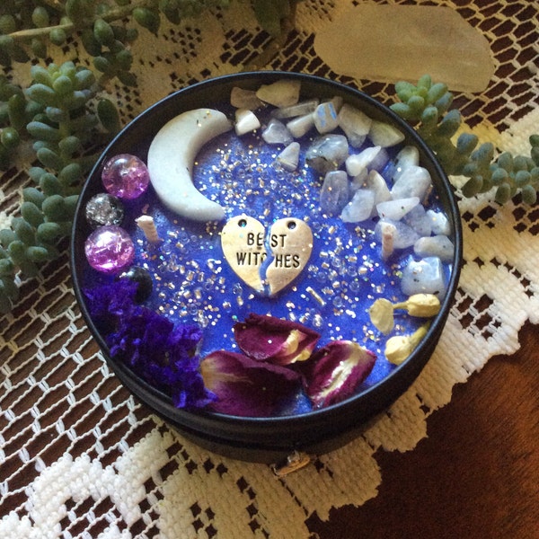 Best Witches/Best Friend Gift/Friendship Candle/Best Friend Candle/Ritual Candle/Intention Candle