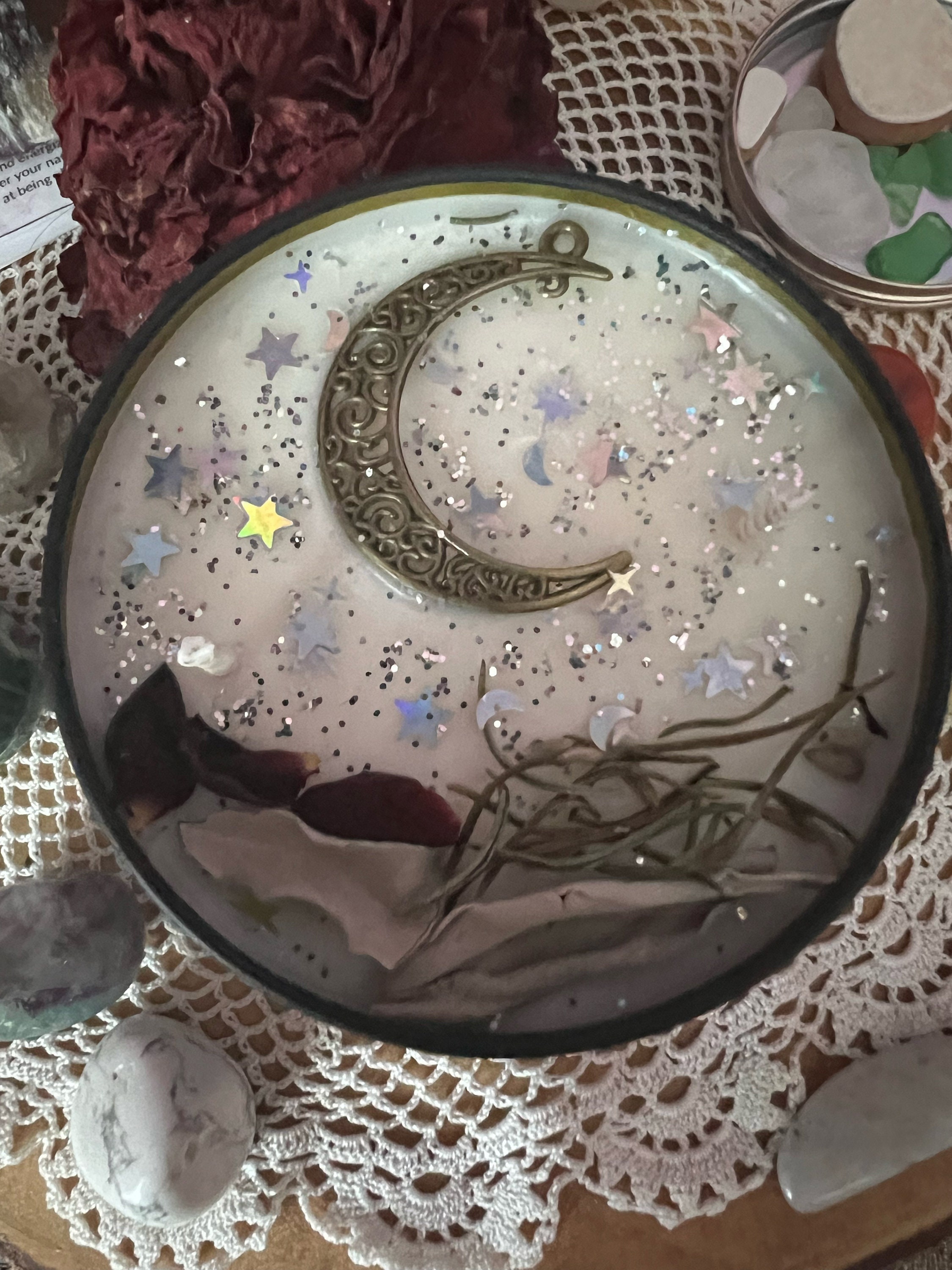 Full Moon Candle/full Moon Ritual/manifestation Candle/spell - Etsy