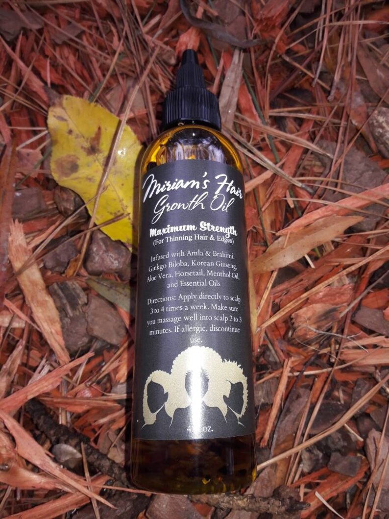 Fast Proven Results Mega Hair Growth Oil For Alopecia Thin Etsy