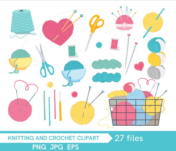 Digital Knitting And Crochet Clipart Png Personal Commercial Use Instant Download Card Making Planner Stickers Vector Digital Knitting And Crochet Clipart Png Personal Commercial Use Instant Download Card Making Planner Stickers Vector
