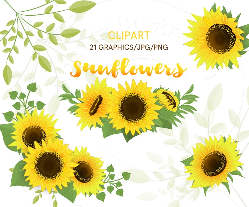 Free 288 Free Sunflower Wreath Clipart SVG PNG EPS DXF File