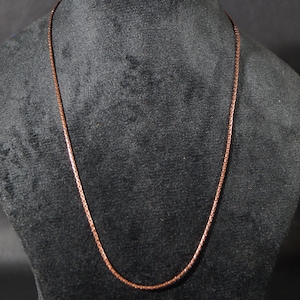 Top Quality Copper Chain (1 Piece) 20 Inches Solid Copper Handmade Chain for Gifts Eco Friendly Chain Pendant for Necklace Jewelry
