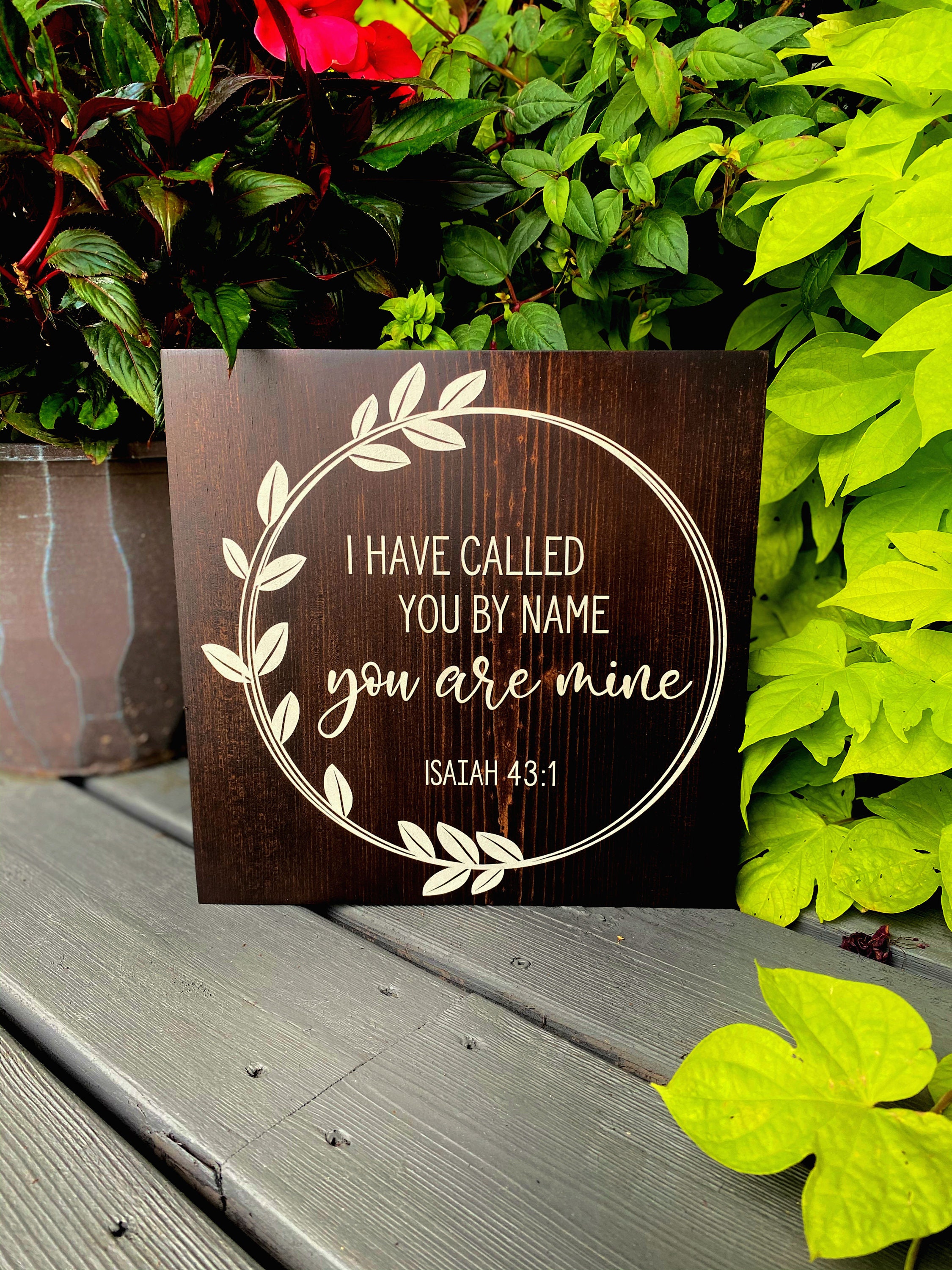 Isaiah 43 1 I Have Called You By Name Scripture Wall Art Etsy