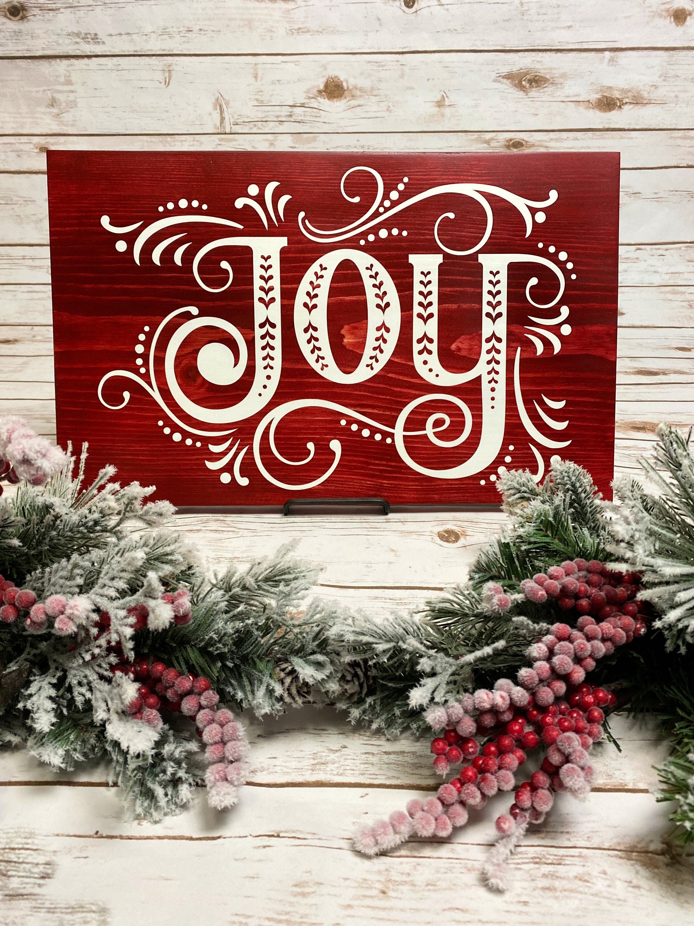 Jetec Christmas Joy Wall Sign Joy Window Door Sign Wooden Door Joy Sign Wooden Door Wall Hanging Ornament Outdoor Indoor Decor Hanger Sign for Christmas Home Wall Holiday Party Decor Jetec Christmas Joy Wall Sign Joy Window Door Sign Wooden Door Joy Sign Wooden Door Wall Hanging Ornament Outdoor Indoor Decor Hanger Sign for Christmas Home Wall Holiday Party Decor
