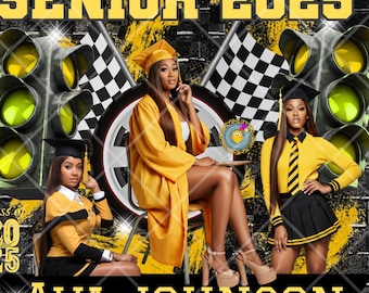 Last Lap Graduation Shirt Bundle - Seven Editable Designs in Canva - Editable - DIY