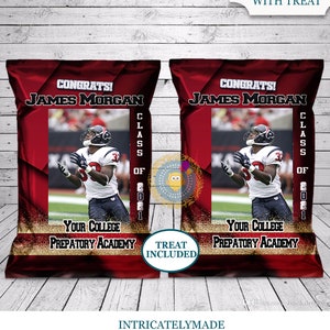 Red Graduation Chip Bag - Graduation Favors - Chip Bags - Graduation Ideas - Graduation Chip Bags - Graduation Souvenirs - 2021 Graduate