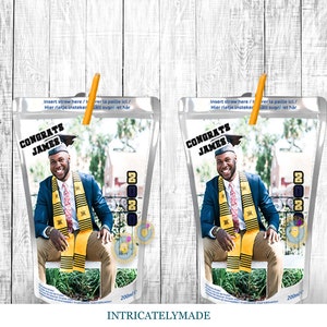 Graduation Juice Pouch - Graduation Favors - Graduation Juice - Juice Pouch Label - Capri Sun Labels