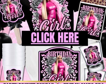 Party Bucket | Editable Birthday Canva Template Bundle