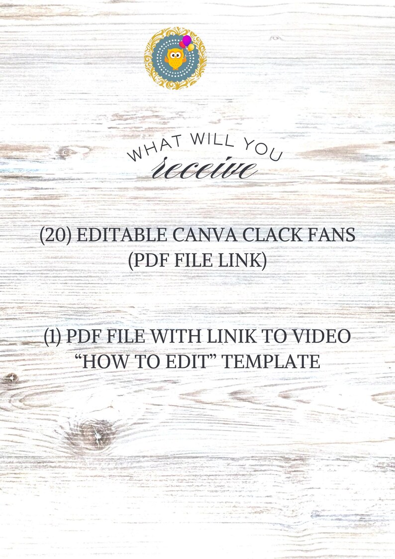 Graduation Clack Fan Templates: DIY Party Favors, Canva Editable ...
