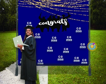 Graduation Backdrop -Graduation -Step and Repeat Banner -Photo Backdrop -Printed