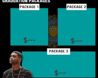 Lista de precios y guía de paquetes de graduación: descarga instantánea para manualidades DIY