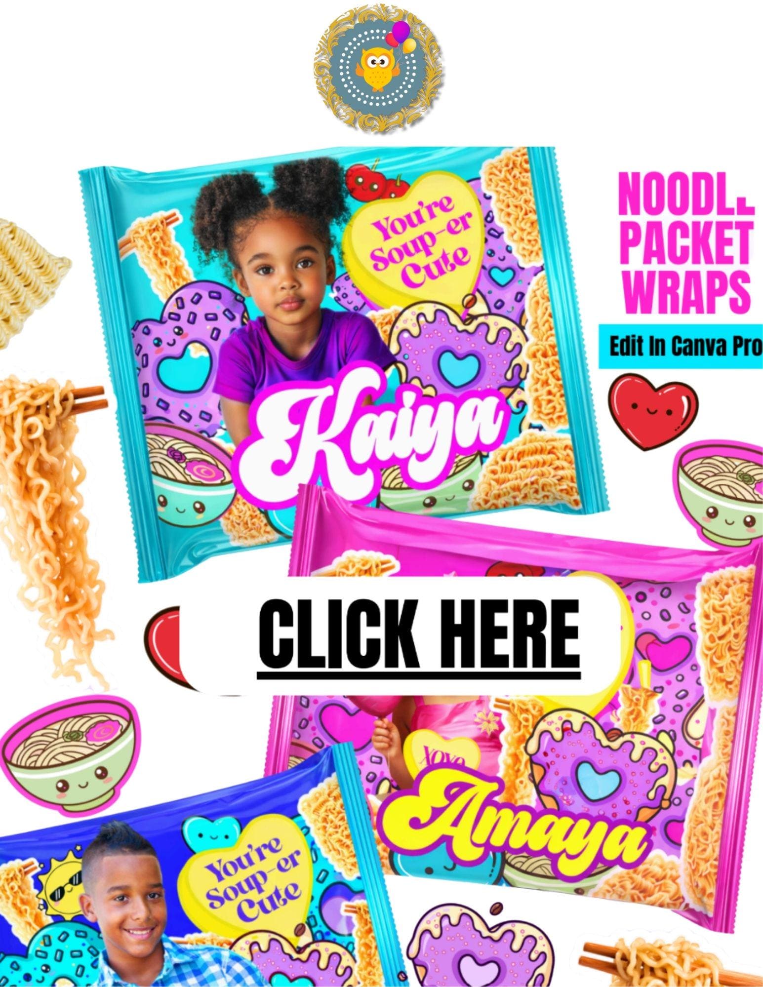 Kpop Demon Hunters Noodle Label Buckets - Etsy