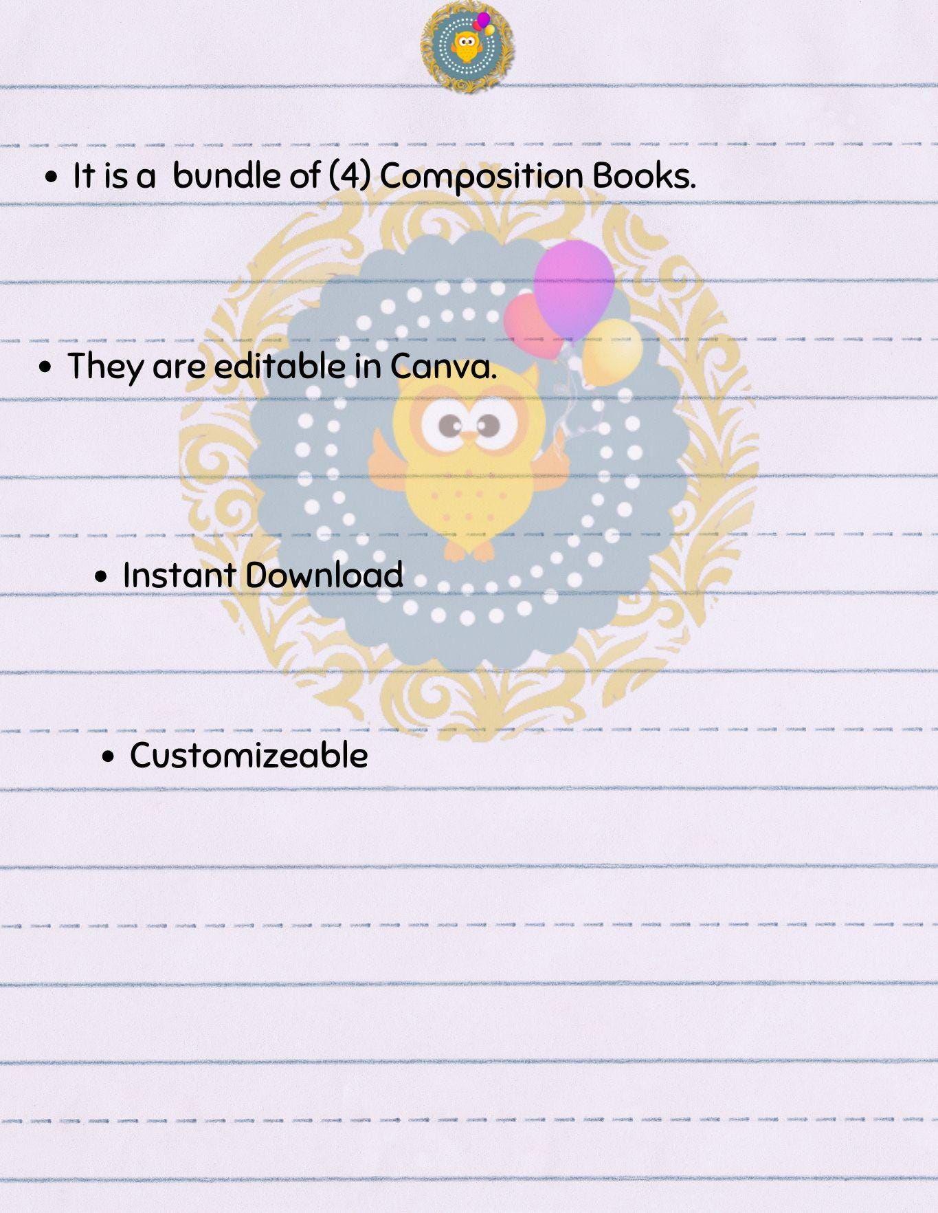 Composition Book | Composition Notebook | Composition Template ...