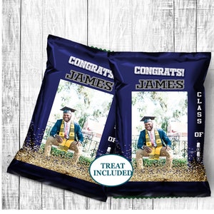 Graduation Favors - Chip Bags - Graduation Ideas - Graduation Chip Bags - Graduation Souvenirs - 2021 Graduate - Graduation Party Treats