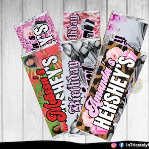 Birthday Girl Chocolate Bar Wrapper Template: Personalized Party Favor (PDF Download