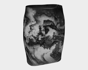 Marble Fitted Skirt