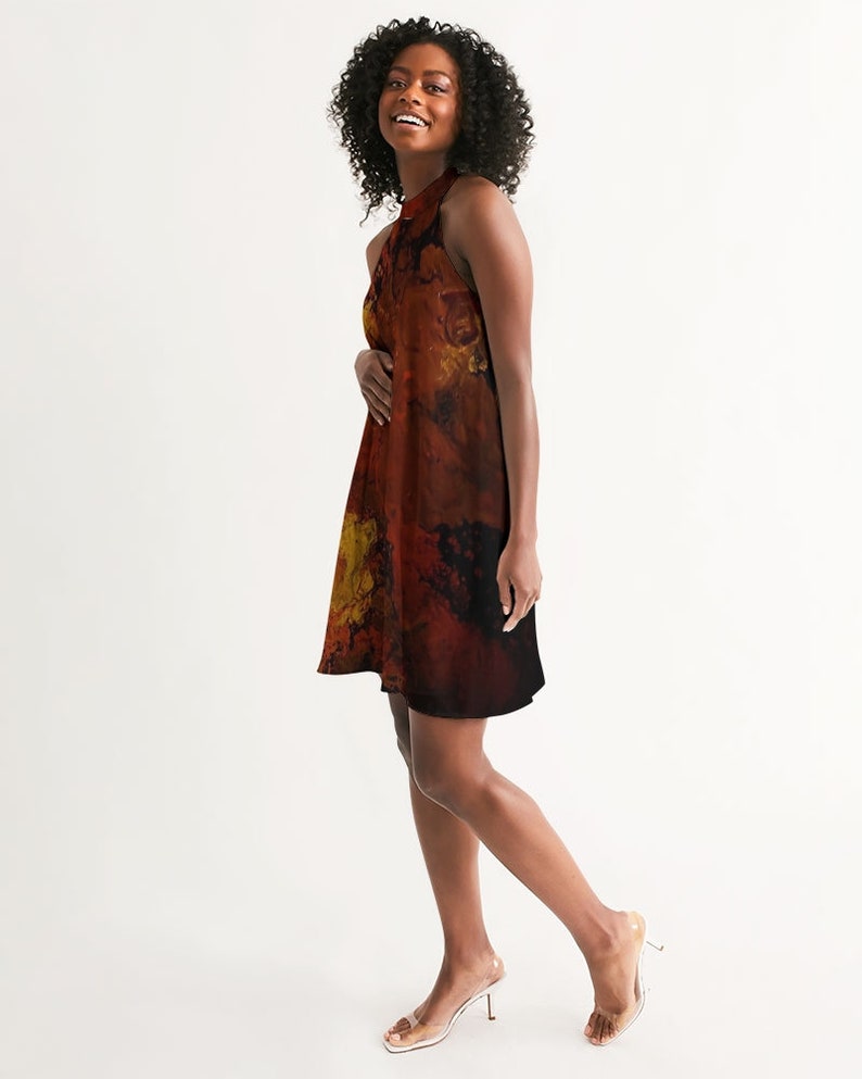 Women/'s Halter Dress Volanco