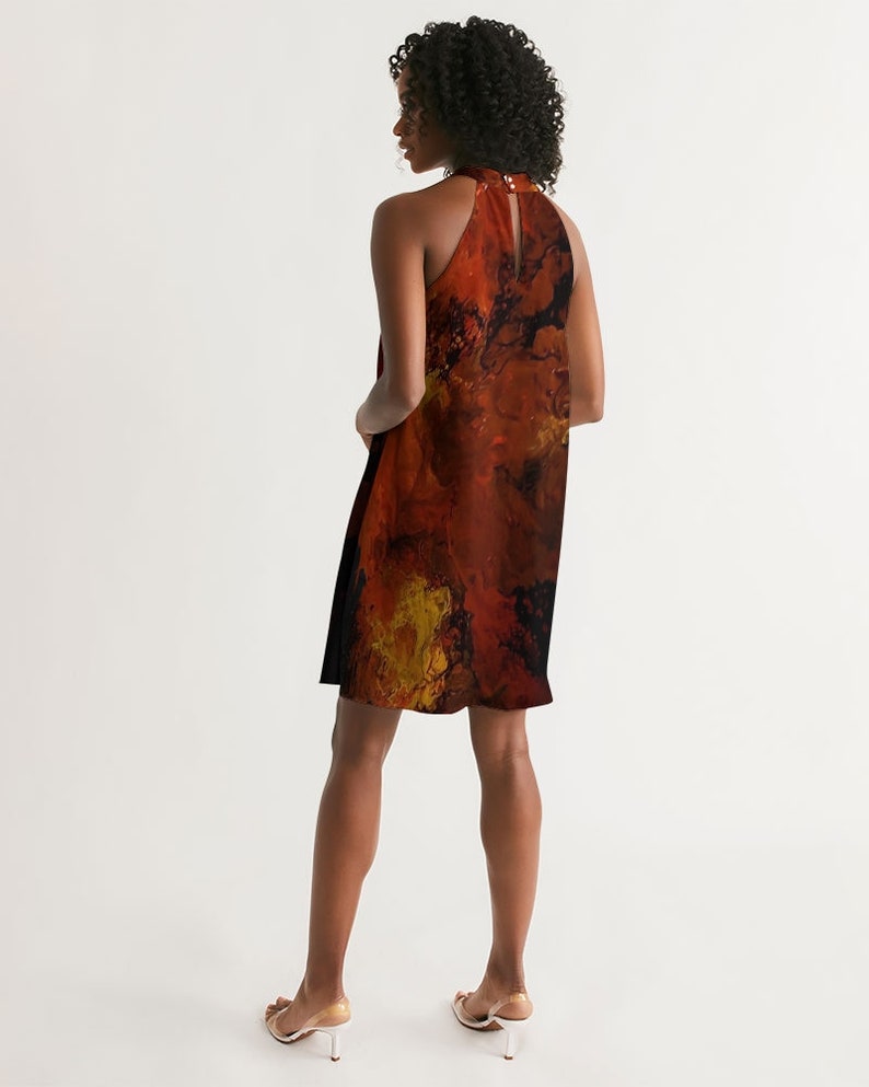 Women/'s Halter Dress Volanco
