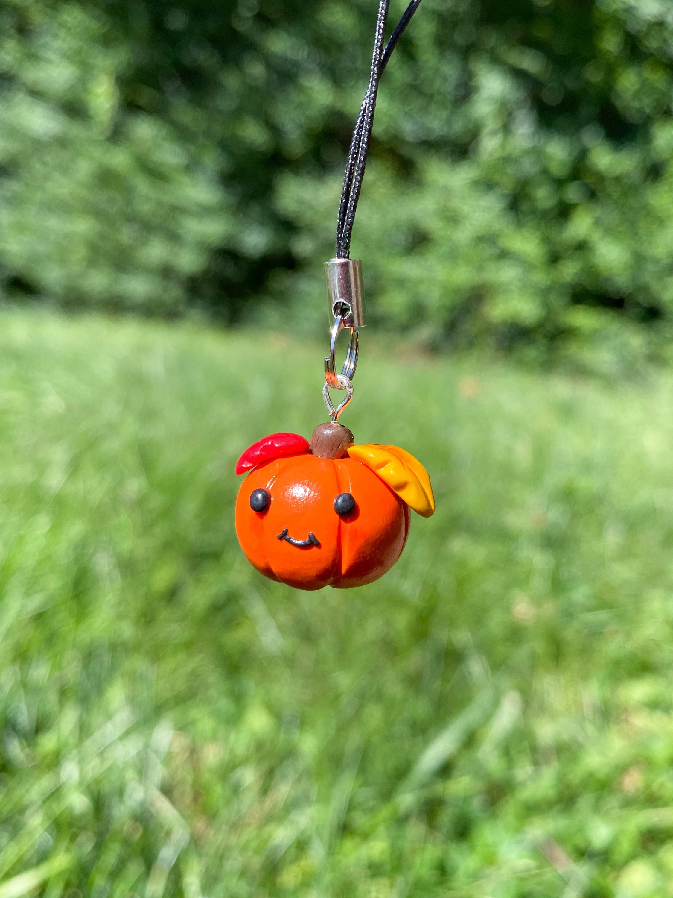 Pumpkin Phone Charm | Cute Jack O Lantern | Polymer Clay | Fall and ...