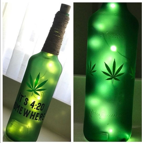 It S 420 Somewhere Light Up Bottle Decoration Etsy
