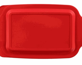 Replacement  lid for Pyrex casserole dish / Red or Blue lid /  Lid 233-PC Pyrex 3 quart