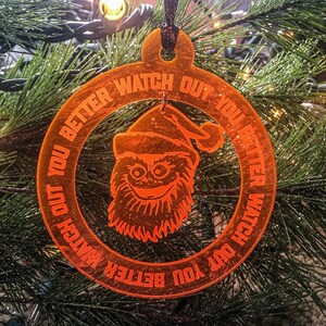 Gritty Ornament You Better Watch Out, Philadelphia ornament, Philly Christmas gift, flyers fan Christmas, gritty Christmas, Philly sports