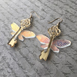 Flying Key Earrings