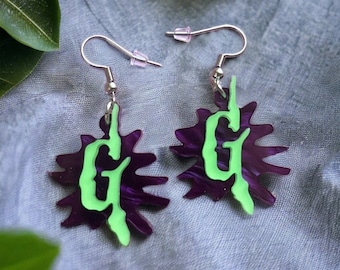 Glow-in-the-Dark Goosebumps Earrings - Spooky Chic for Fearless Fashionistas, Halloween earrings, horror earrings, 90’s party, nostalgia