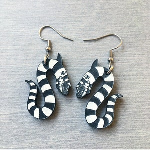 Beetlejuice Sandworm Earrings
