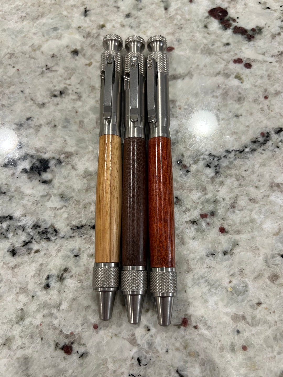 Hand Made Clip Bolt Action Pen, Writing Instrument, Great Gift - Etsy