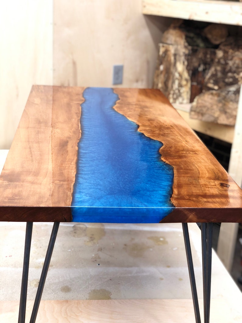 Live Edge River Coffee Table Live Edge River Accent Table Etsy