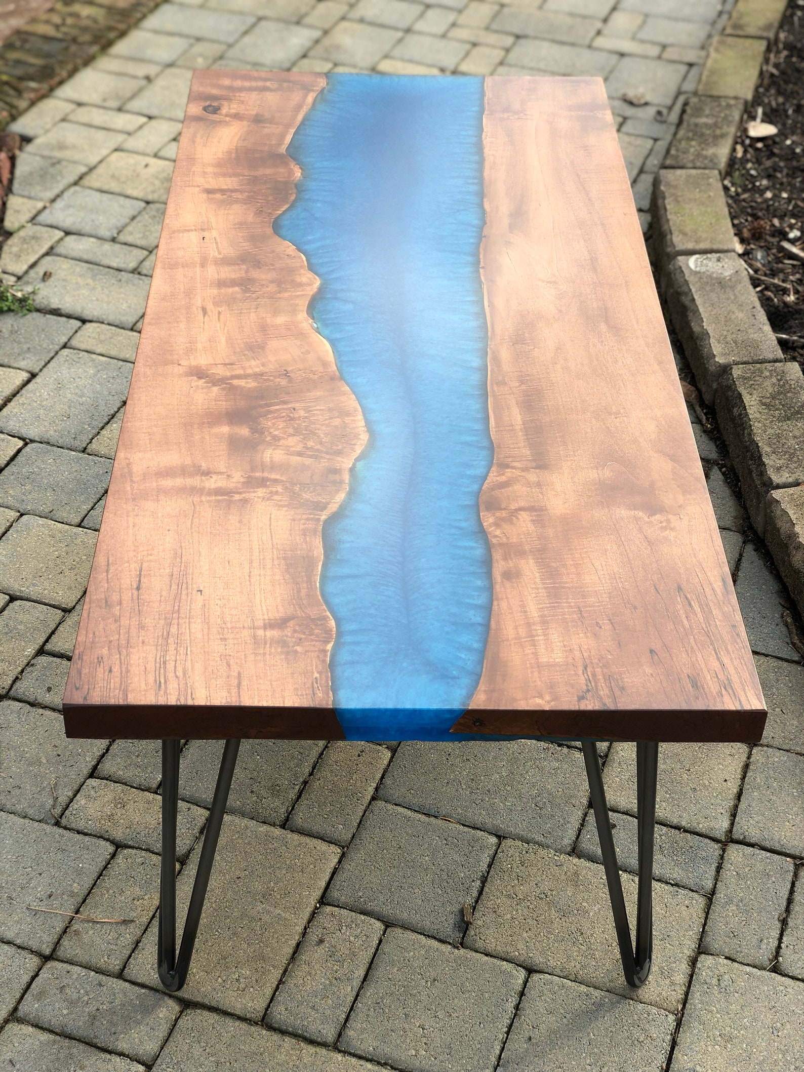 Live Edge River Coffee Table Live Edge River Accent Table Etsy