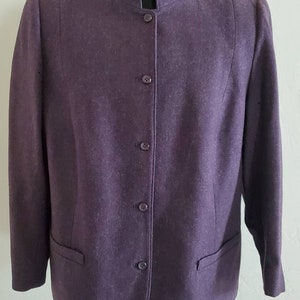 Vintage Pendleton Jacket Womens Purple Blazer Size 44