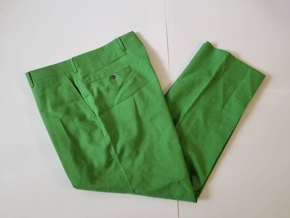 Brooks Brothers Vintage Lime Green Dress Pants Tro