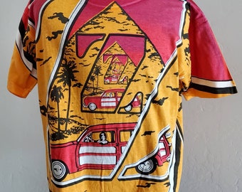 Jimmy'z Vintage- Rare Tee- T-shirt - 80s -surfer-woody & the Bomb
