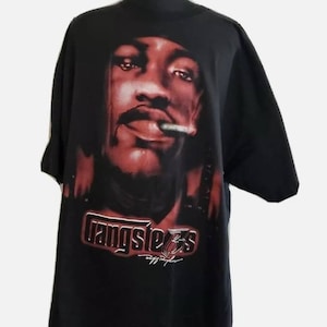 Vtg 90s DMX Ruff Ryders "Gangsters" T-Shirt Mens Size 3XL Hip-Hop All Over Print