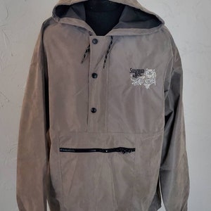 Siegfried and Roy Vintage Men's Hooded Pullover Windbreaker Jacket Size Large